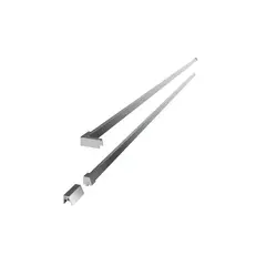 Oversvømmelsesvern dusjhjørne LIAM 100x100cm rett sølv