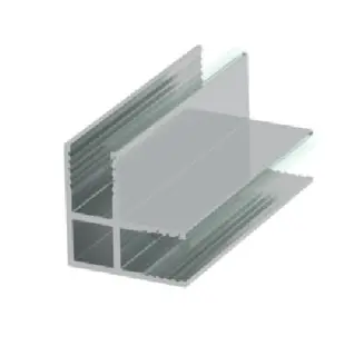 Hjørneprofil glassfelt LIAM 90° 192,7cm 6mm sølv