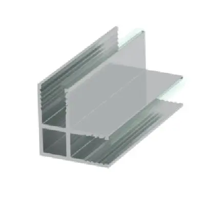 Hjørneprofil glassfelt LIAM 90° 192,7cm 6mm sølv