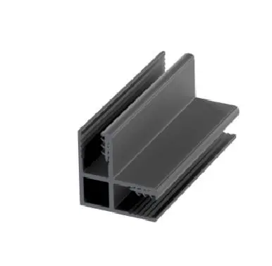 Hjørneprofil glassfelt LIAM 90° 192,7cm 6mm sort matt