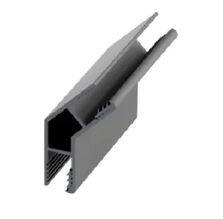 Hjørneprofil glassfelt LIAM 135° 192,7cm 6mm sort matt