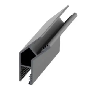 Hjørneprofil glassfelt LIAM 135° 192,7cm 6mm sort matt