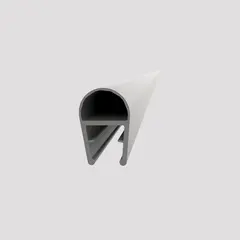 Pakningslist dusjdør LIAM nisje 190,2cm 6mm glass-vegg sort matt pvc