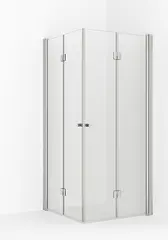Dusjdør leddet MATS 80 V 80x195cm venstre sølv/klar
