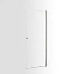 Dusjdør rett MATS 90 90x195cm sølv/klar