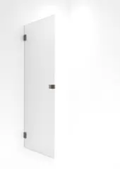 Dusjdør rett EMIL 70 70x200cm klart glass børstet rosègull