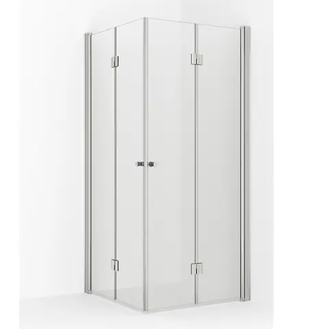 Dusjhjørne leddet MATS 70x70 70x70x195cm sølv/klar