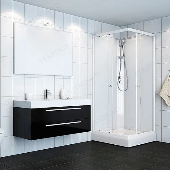 Dusjkabinett KIEV standard 80x80 lav 80x80x190cm hvit/hvit 