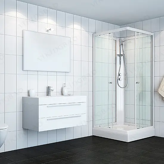 Dusjkabinett KIEV standard 80x80 80x80x210cm hvit/klar 