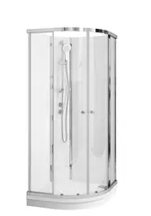Dusjkabinett SOFIA standard 90x90 90x90x210cm sølv/hvit