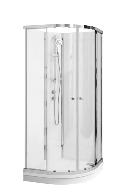 Dusjkabinett SOFIA standard 90x90 90x90x210cm sølv/hvit 