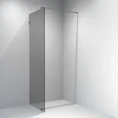 Glassfelt EMIL 90 90x200cm sotet glass børstet grå