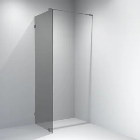 Glassfelt EMIL 90 90x200cm sotet glass børstet grå