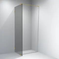 Glassfelt EMIL 120 120x200 cm sotet glass børstet messing