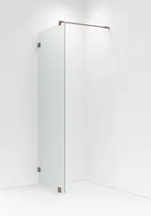 Glassfelt EMIL 70 70x200cm klart glass børstet rosègull