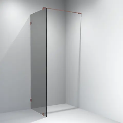 Glassfelt EMIL 90 90x200 cm sotet glass børstet rosègull