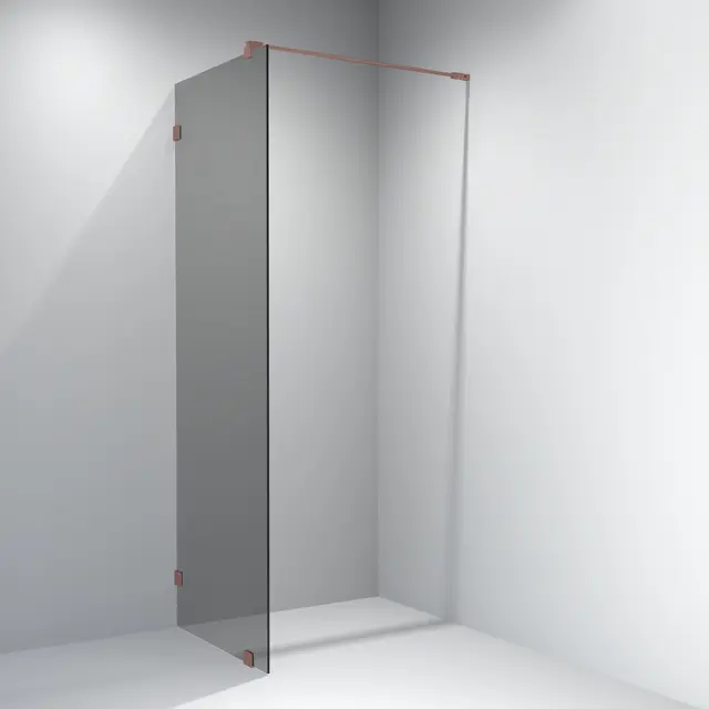 Glassfelt EMIL 120 120x200 cm sotet glass børstet rosègull 