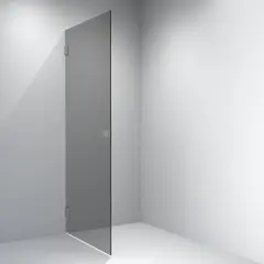 Dusjdør rett EMIL 90 90x200cm sotet glass, krom