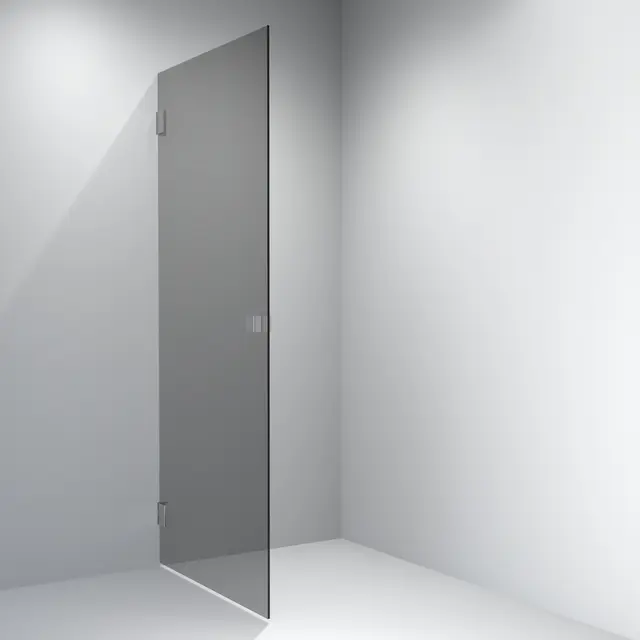 Dusjdør rett EMIL 90 90x200cm sotet glass, krom 