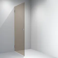 Dusjdør rett EMIL 100 100x200 cm bronse glass, krom