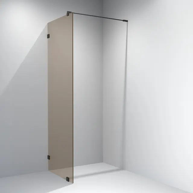 Glassfelt EMIL 100 100x200 cm bronse glass, sort matt 