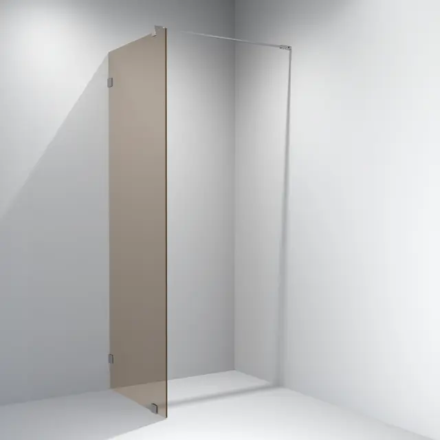 Glassfelt EMIL 100 100x200 cm bronse glass, krom 