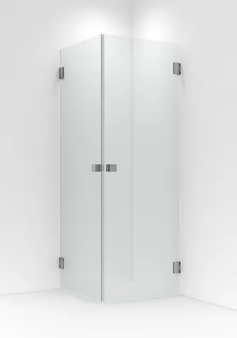 Dusjhjørne rett EMIL 100x100 100x100x200cm krom/klar