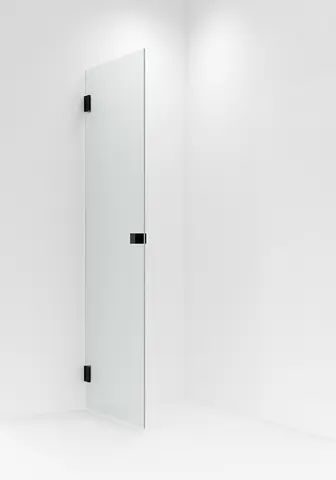 Dusjdør rett EMIL 100 100x200cm sort matt