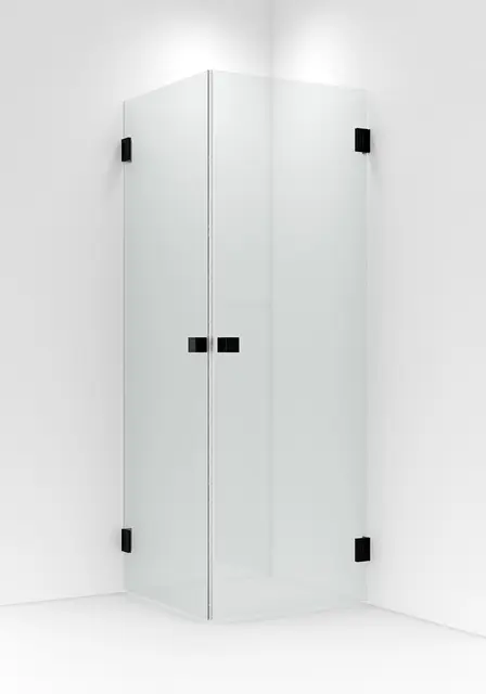 Dusjdør rett EMIL 70 70x200cm sort matt 