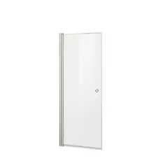 Dusjdør rett laminert LIAM 90 90x195cm sølv/klar