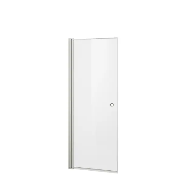Dusjdør rett laminert LIAM 90 90x195cm sølv/klar 