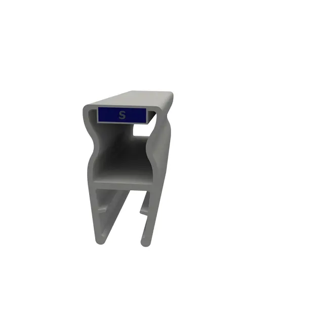 Magnetprofil EMIL 180° 198,5cm klar PVC nisje 