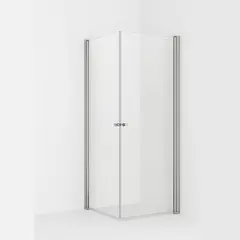 Dusjhjørne rett LIAM 70x90 70x90x195cm sølv/klar