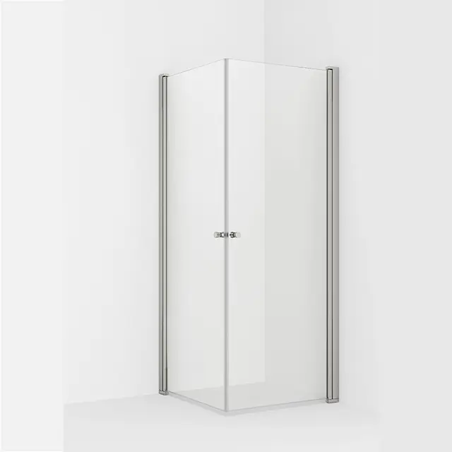 Dusjhjørne rett LIAM 70x90 70x90x195cm sølv/klar 