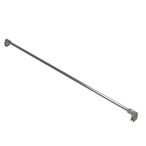 Støttestag glass-glass 6/8mm 120cm krom