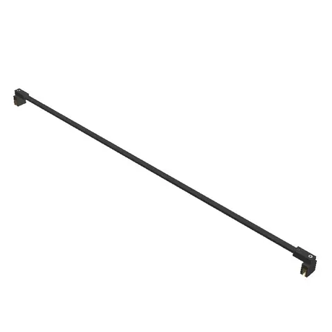 Støttestag glass-glass 6/8mm 120cm sort matt