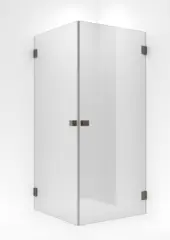 Dusjhjørne rett EMIL 80x100 80x100x200cm klart glass børst.rosègull