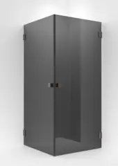 Dusjhjørne rett EMIL 90x100 90x100x200cm sotet glass børst.rosègull