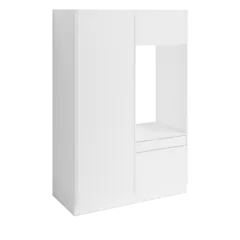 Høyskap og enkel vaskemaskinmodul FAY Hvit matt