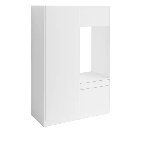 Høyskap og enkel vaskemaskinmodul FAY Hvit matt