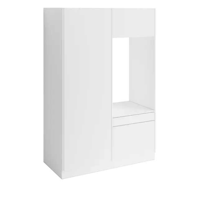 Høyskap og enkel vaskemaskinmodul FAY Hvit matt 