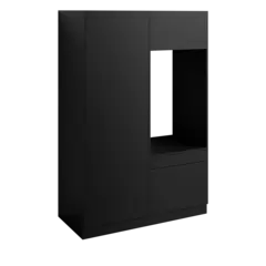 Høyskap og enkel vaskemaskinmodul FAY Sort matt