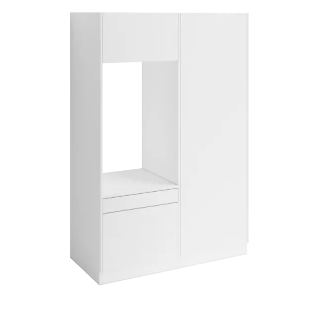 Høyskap og enkel vaskemaskinmodul FAY Hvit matt 