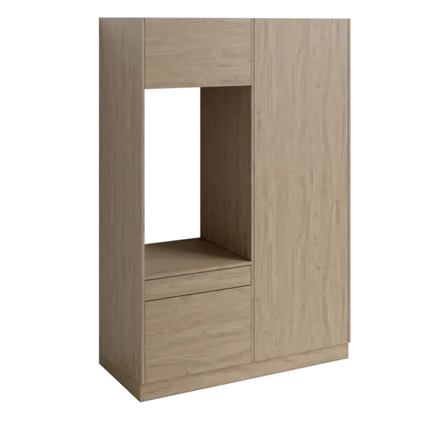 Høyskap og enkel vaskemaskinmodul FAY Skandinavisk Eik 