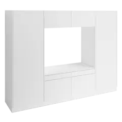 Høyskap x2 og dbl vaskemaskinmodul FAY Hvit matt