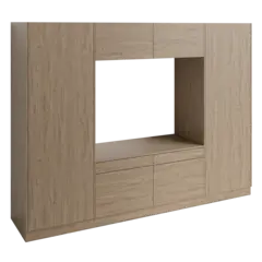 Høyskap x2 og dbl vaskemaskinmodul FAY Skandinavisk Eik