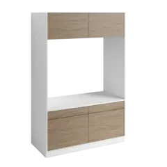 Modul slett Fay dobbel Hvit matt / Skandinavisk Eik