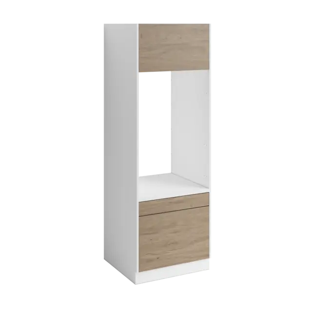 Modul slett Fay enkel Hvit matt / Skandinavisk Eik 