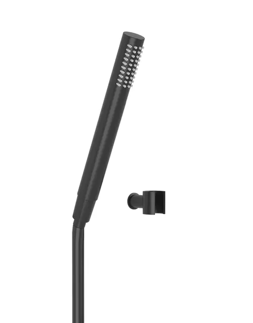 BIE badekar med FELIX og TENGE hvitt badekar sort matt dusjsett 