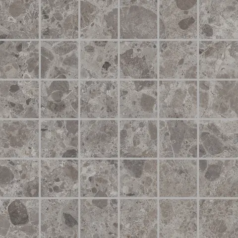 Gulv-/veggmosaikk ATMOSPHERE GRÈ 5x5 Grey 1 m2 pk (2 590,- m2)